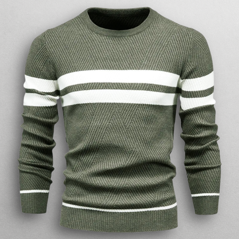 Pull rayé pour homme