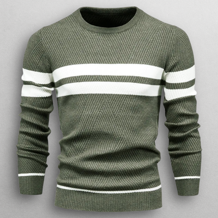 Pull rayé pour homme