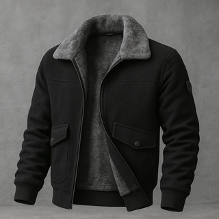 Veste pour homme avec fausse fourrure