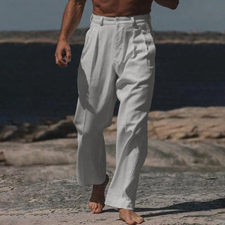Baptiste | Theo pantalons en lin à jambes larges