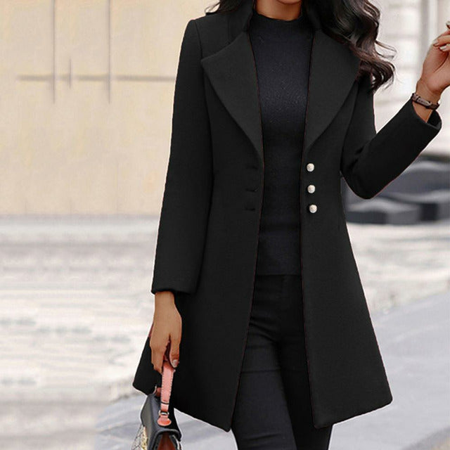 Joëlle | Manteau mélange de laine pour femmes