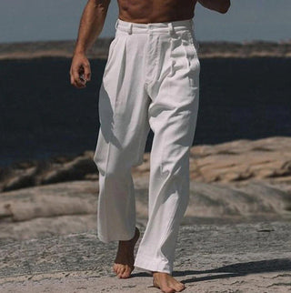 Baptiste | Theo pantalons en lin à jambes larges