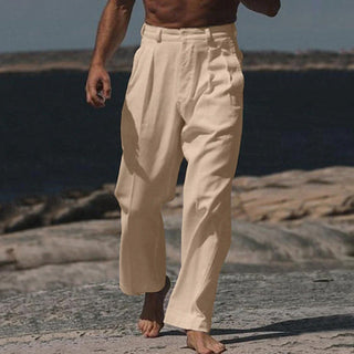 Baptiste | Theo pantalons en lin à jambes larges