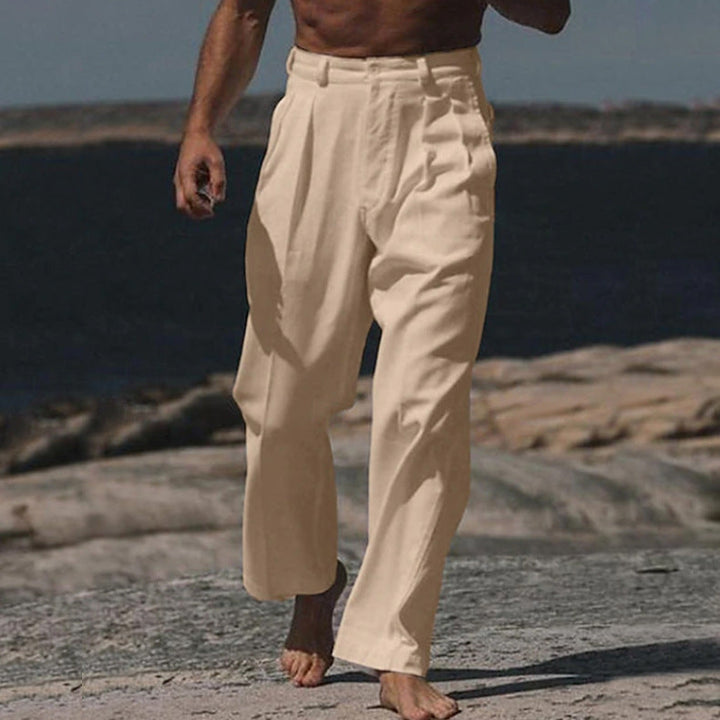 Baptiste | Theo pantalons en lin à jambes larges