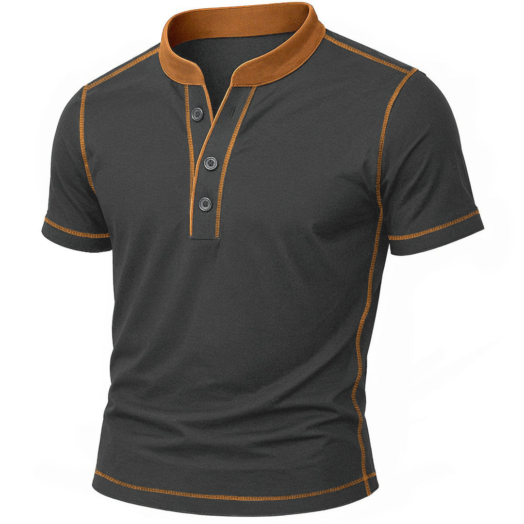 Chemise Henley avec bord ember