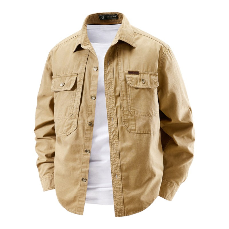 Chemise utilitaire à manches longues pour homme