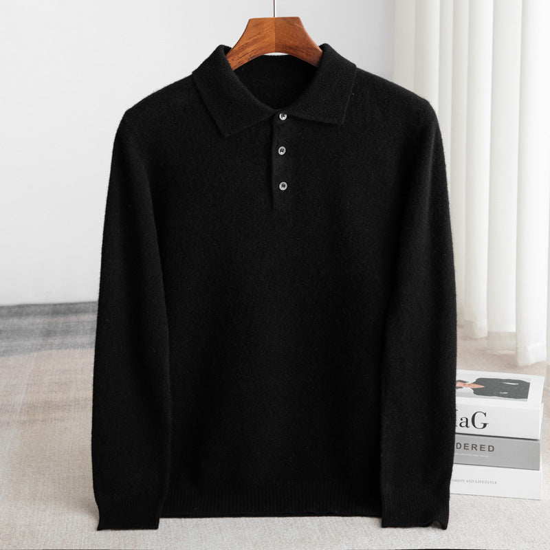 Sweat à capuche classique en laine pour homme