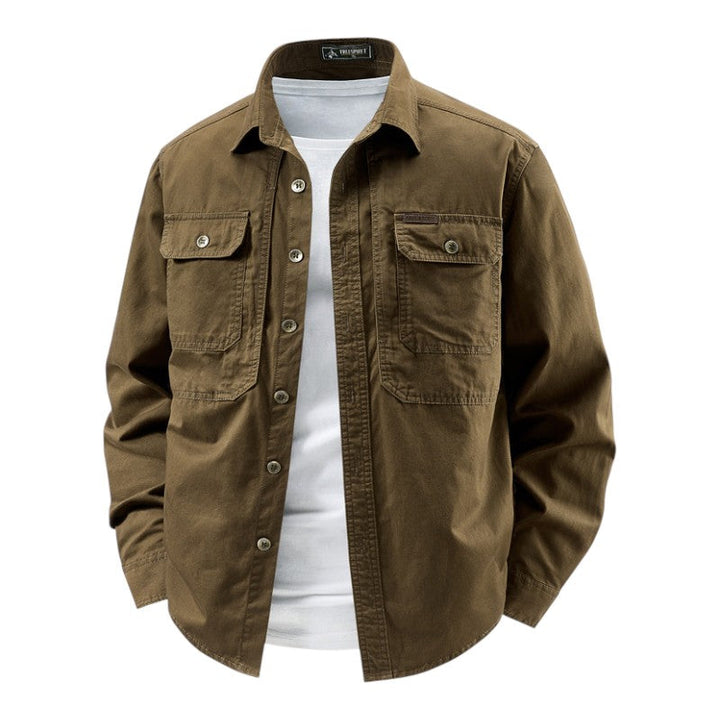 Chemise utilitaire à manches longues pour homme