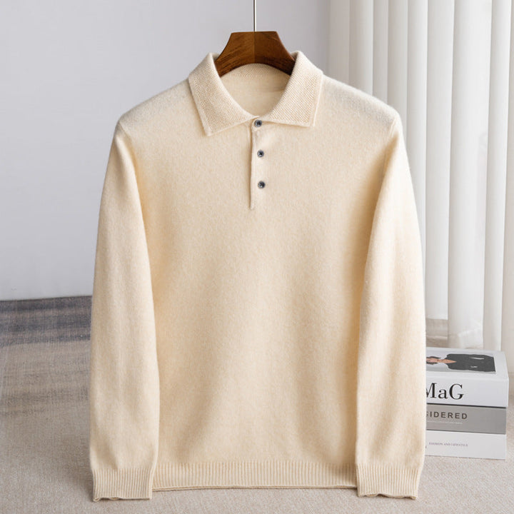 Sweat à capuche classique en laine pour homme