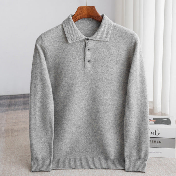 Sweat à capuche classique en laine pour homme