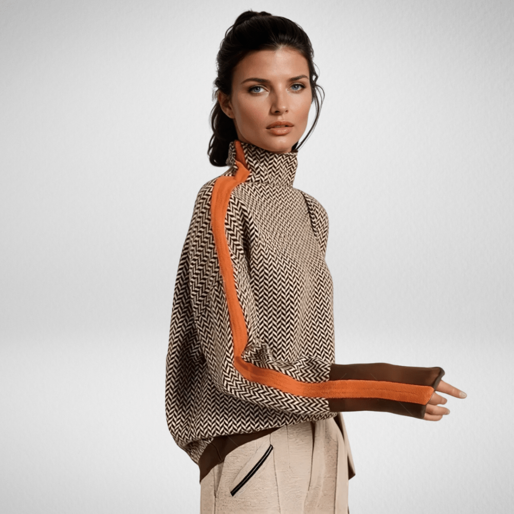 Clémence | Pull col roulé chic en cachemire