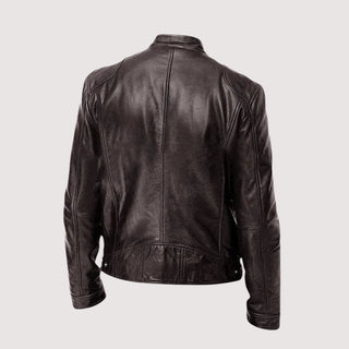 Veste en cuir haut de gamme élégante pour homme