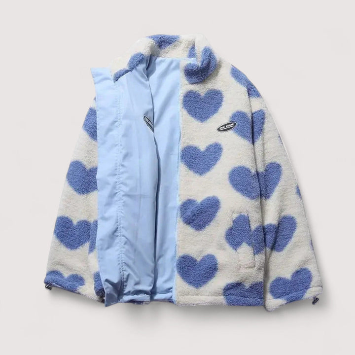 Beaumont Nice | Veste réversible en forme de cœur pour femmes
