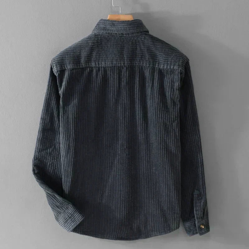 Chemise en velours côtelé pour homme