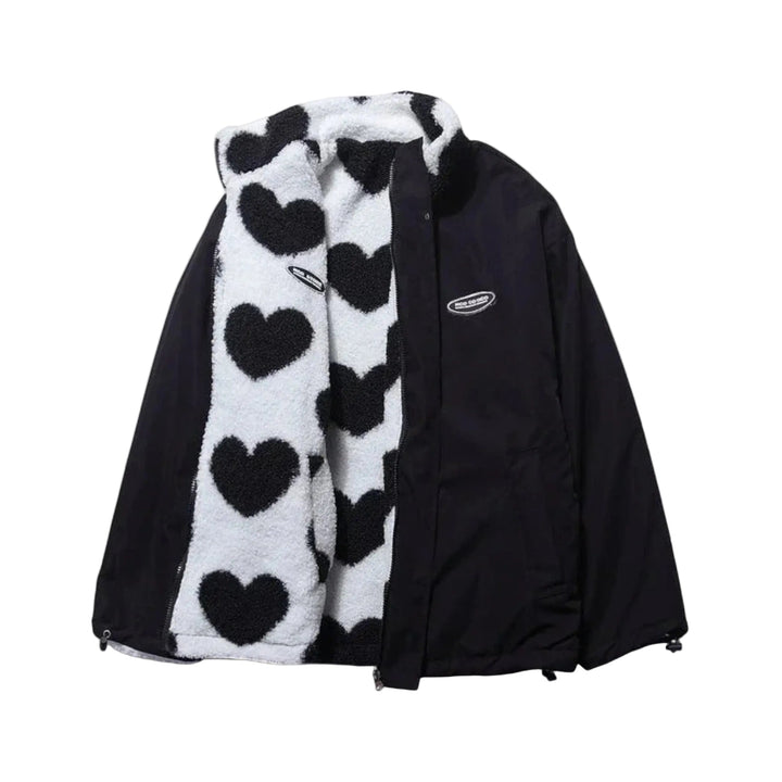 Beaumont Nice | Veste réversible en forme de cœur pour femmes