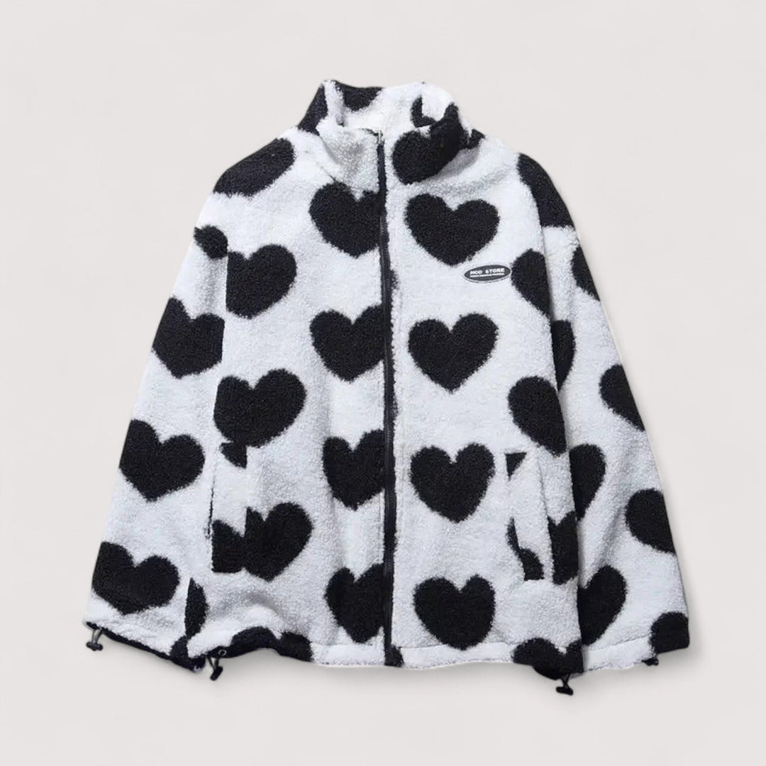 Beaumont Nice | Veste réversible en forme de cœur pour femmes