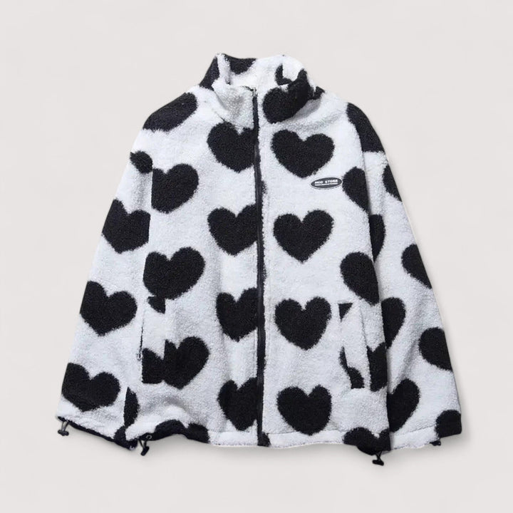 Beaumont Nice | Veste réversible en forme de cœur pour femmes