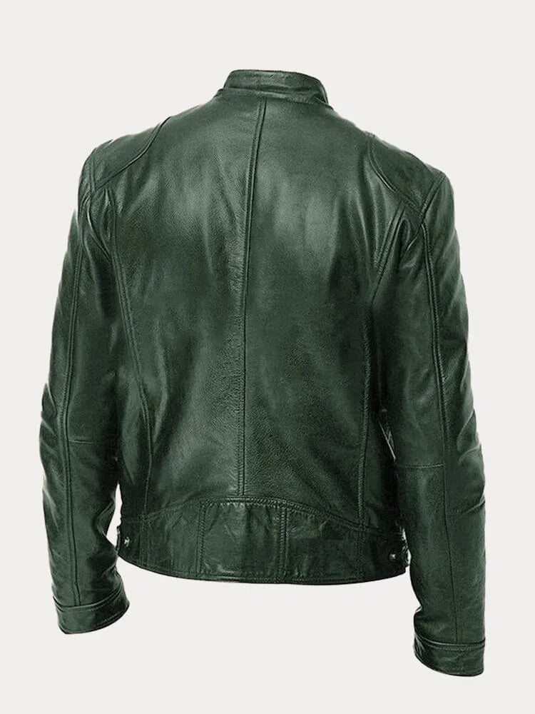 Veste décontractée en cuir