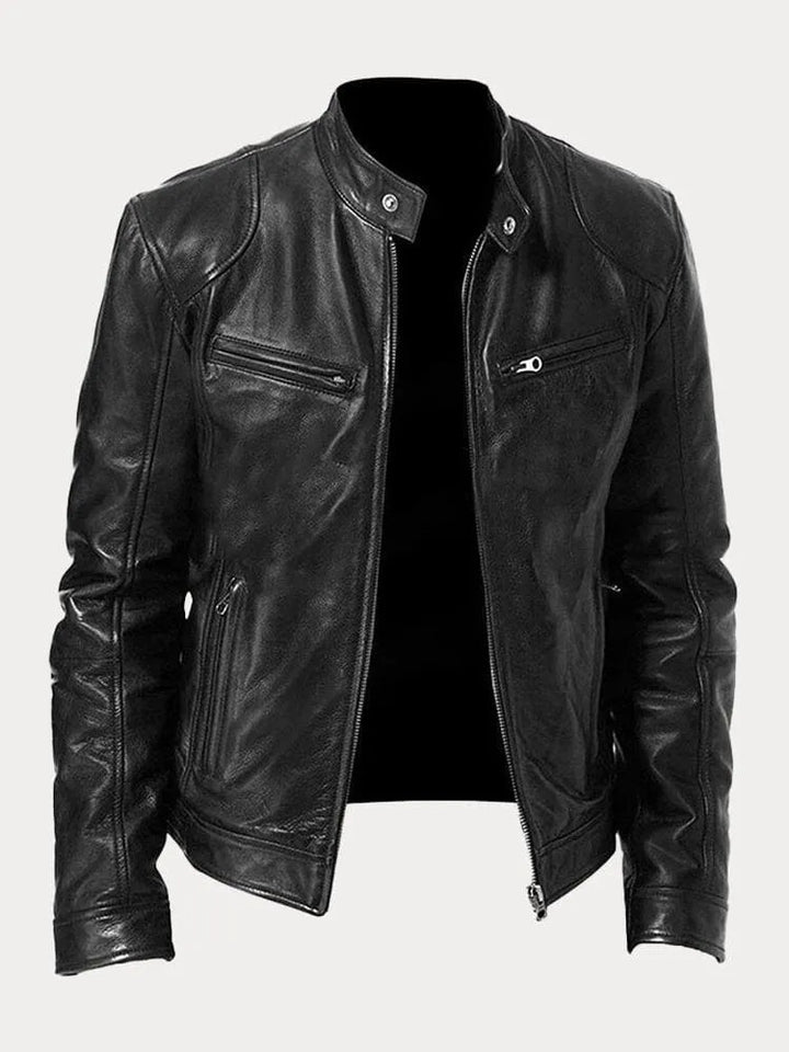 Veste décontractée en cuir