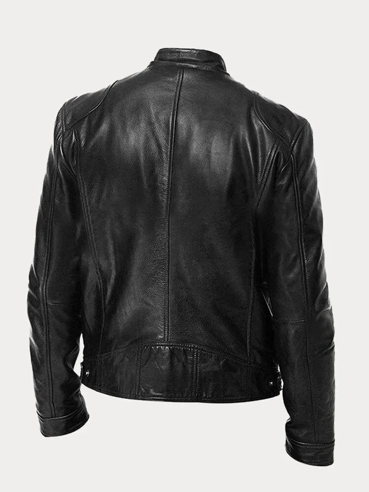Veste décontractée en cuir