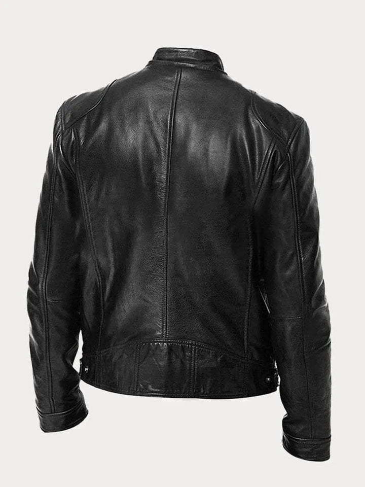 Veste décontractée en cuir
