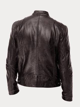 Veste décontractée en cuir