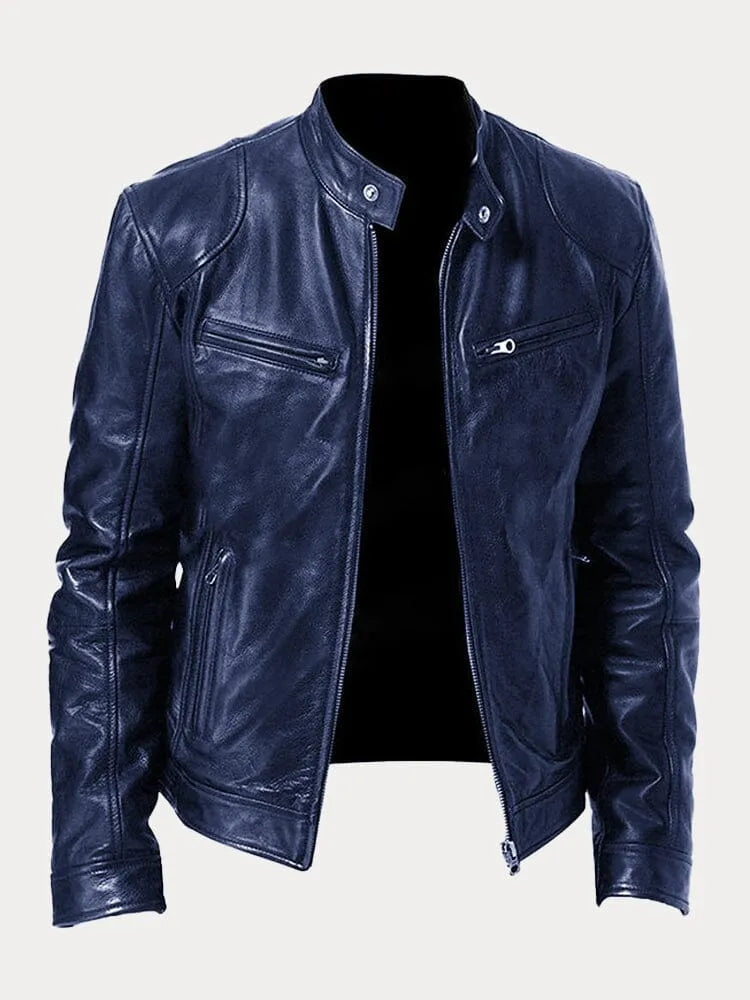 Veste décontractée en cuir
