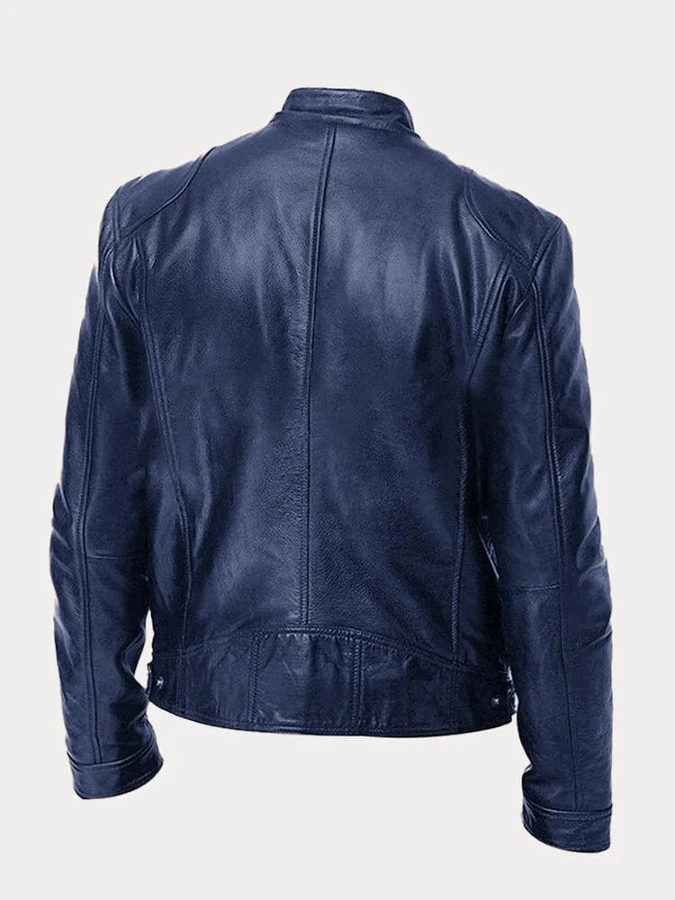 Veste décontractée en cuir