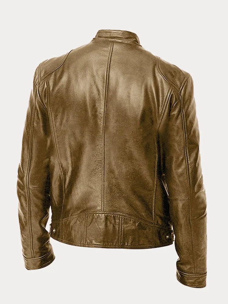 Veste décontractée en cuir