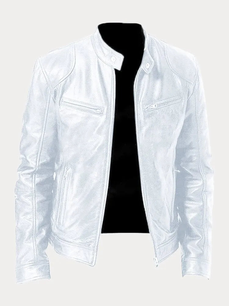 Veste décontractée en cuir