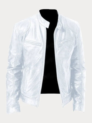 Veste décontractée en cuir