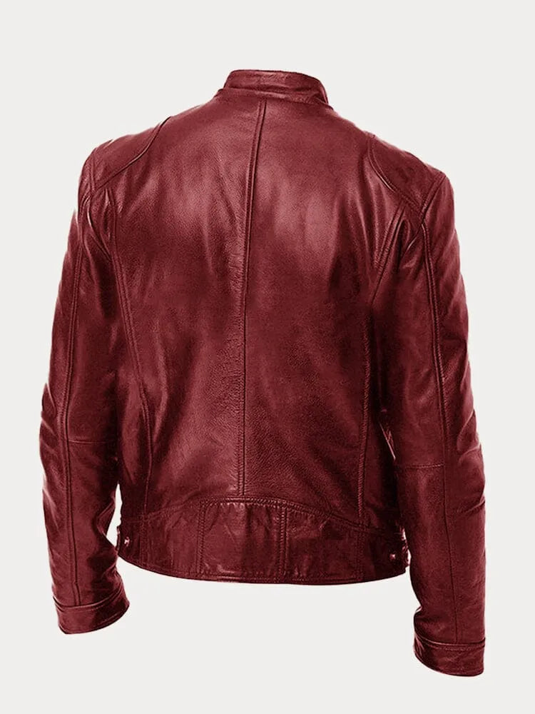 Veste décontractée en cuir