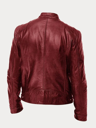 Veste décontractée en cuir