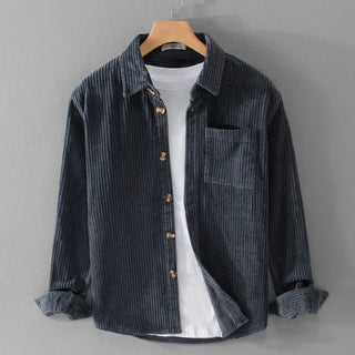 Chemise en velours côtelé pour homme
