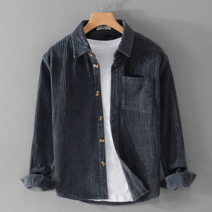 Chemise en velours côtelé pour homme