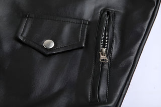 Veste en cuir pour homme classique
