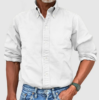 Chemise à manches longues anti-plis pour homme