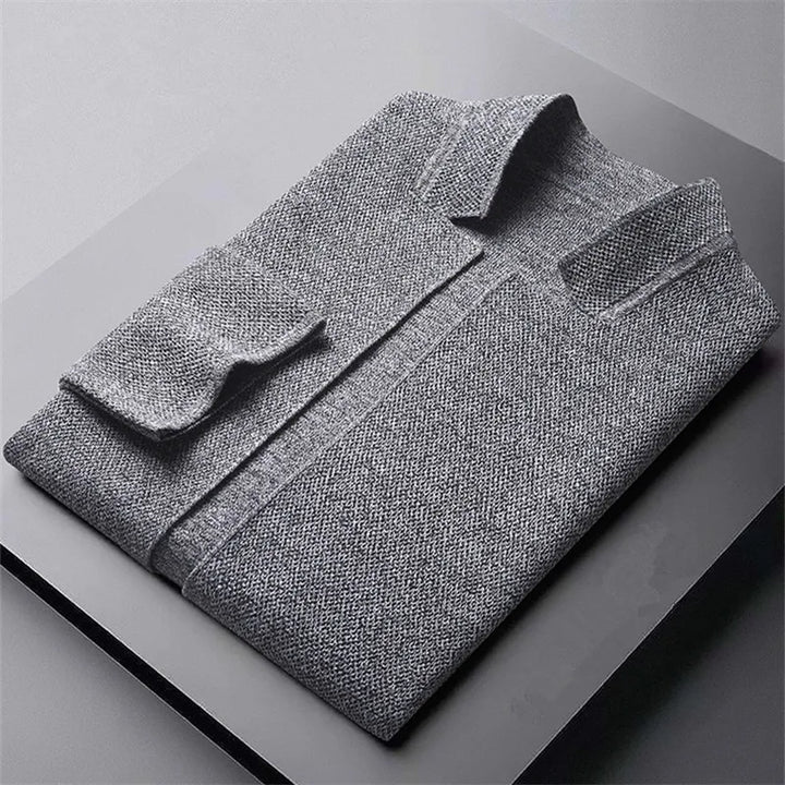 Cardigan en laine tricotée pour homme