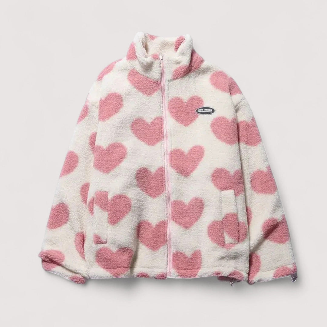 Beaumont Nice | Veste réversible en forme de cœur pour femmes