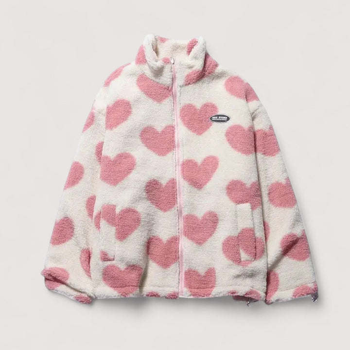 Beaumont Nice | Veste réversible en forme de cœur pour femmes