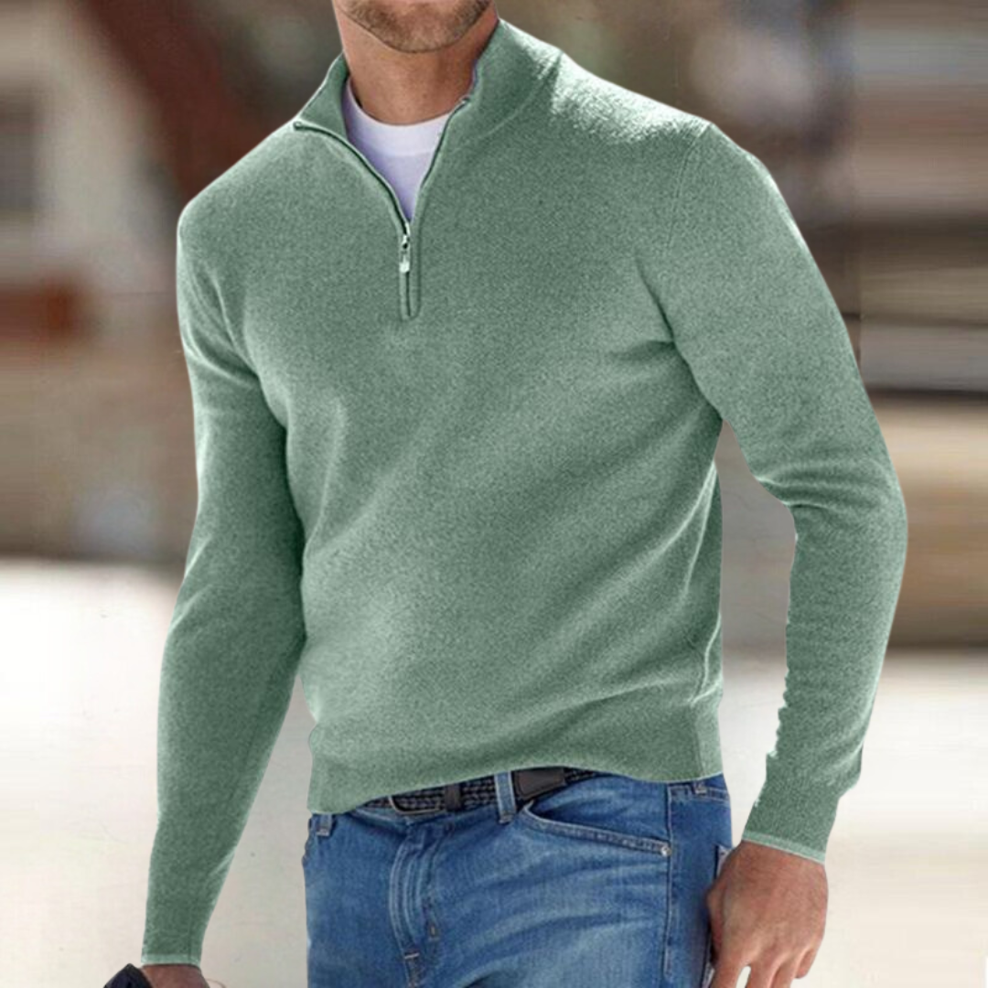 Pull zippé pour homme