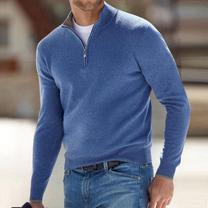 Pull zippé pour homme