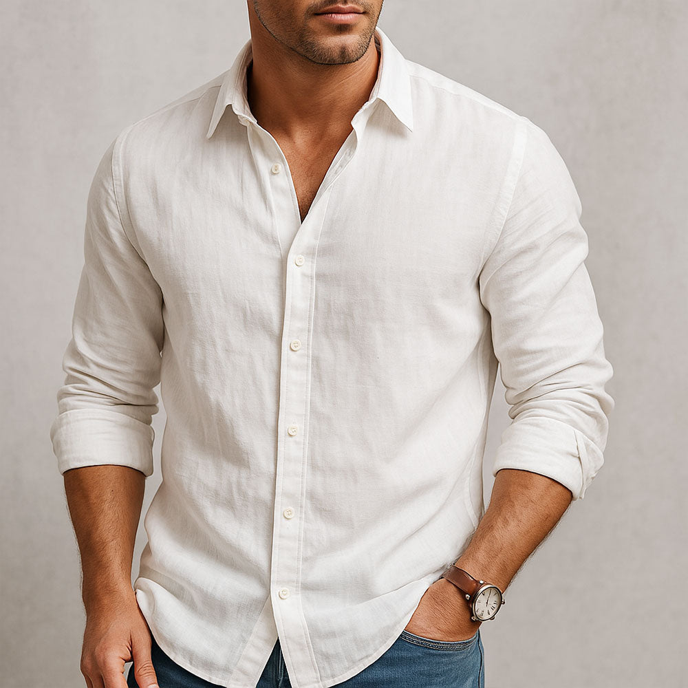 Chemise essentielle en lin pour homme
