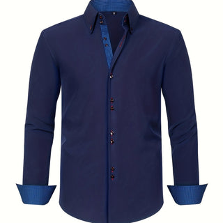 Chemise élégante légère avec détails contrastés