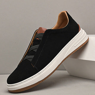 Chaussures sans lacets en daim pour homme
