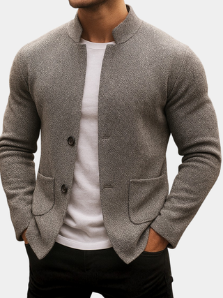 Cardigan en laine tricotée pour homme