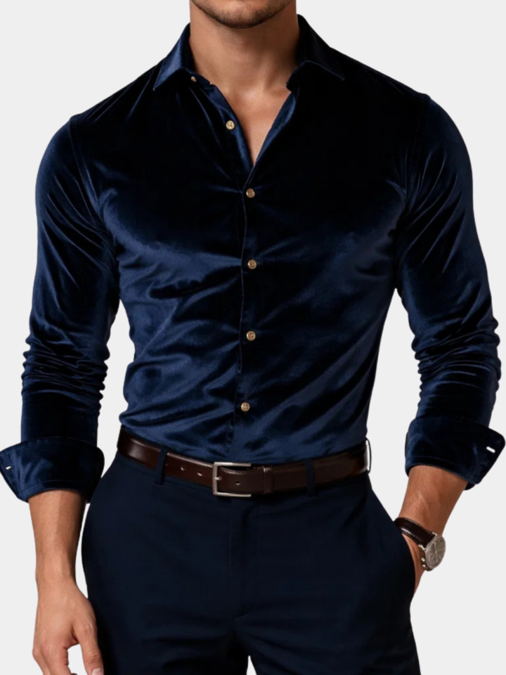 Chemise en velours pour homme