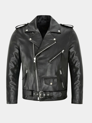 Veste en cuir pour homme classique
