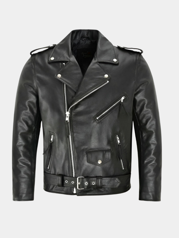 Veste en cuir pour homme classique