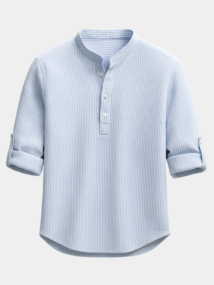 Chemise en coton et lin